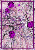 Fleurs roses pour un doux adieu
